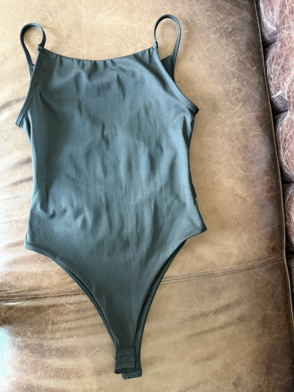 White Fox Women’s Black One-Piece Bodysuit with Cutout Detail - Picture 5 of 8